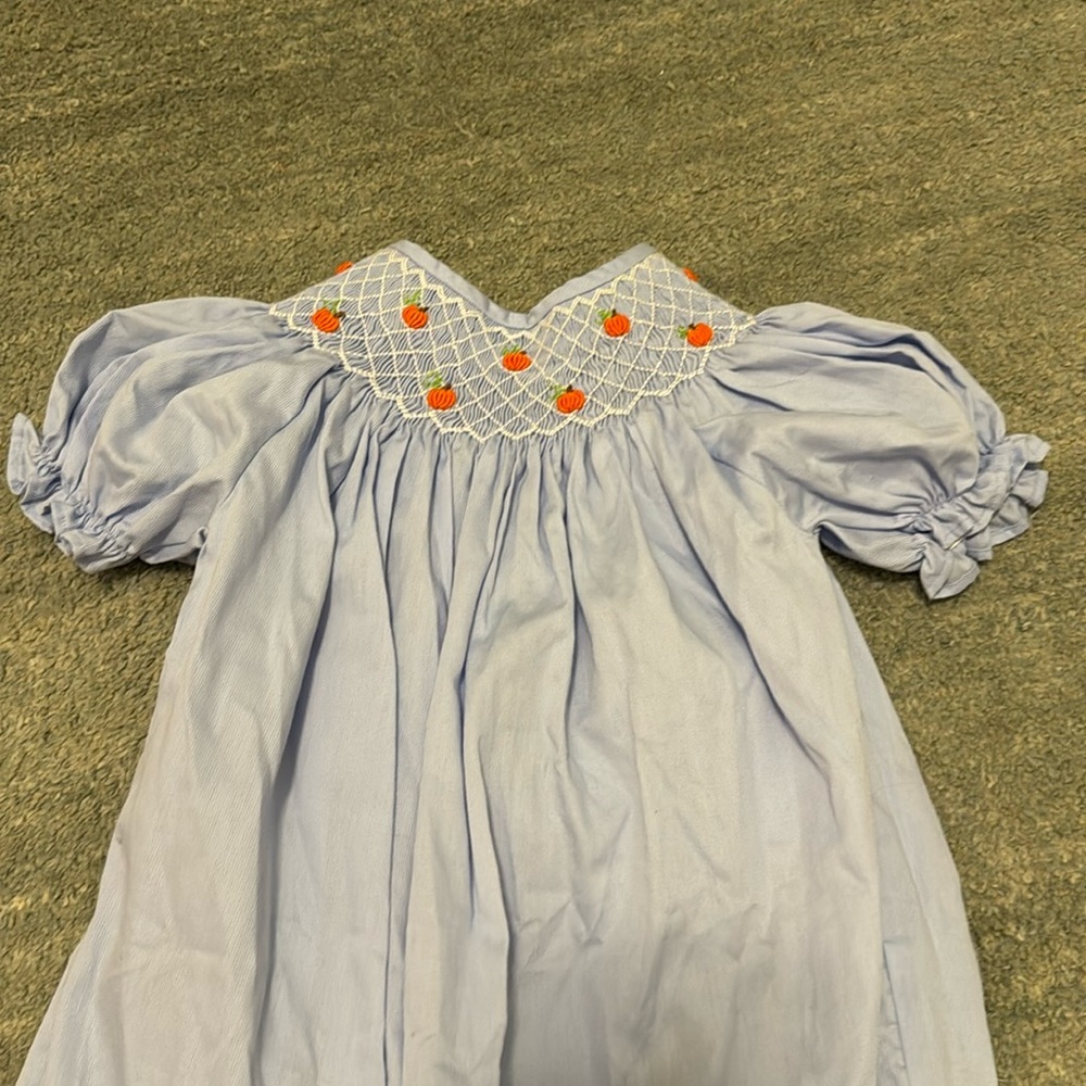 Smockingbird , size 3 , pumpkin one piece - Picture 1 of 3